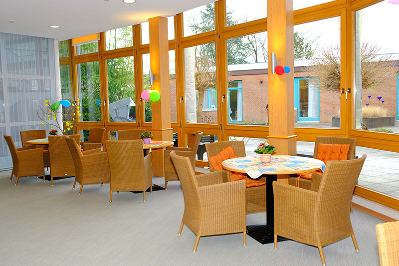 Cafeteria im Gartenhaus bei der Stiftung Haus Zuflucht, Soltau
