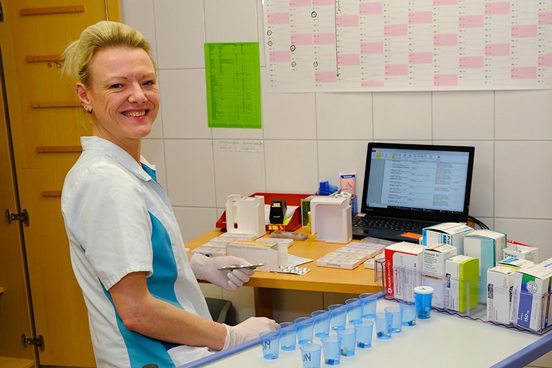 Beim Wohnen mit Service ist Ihre Medikamenteneinnahme zuverlässig geregelt