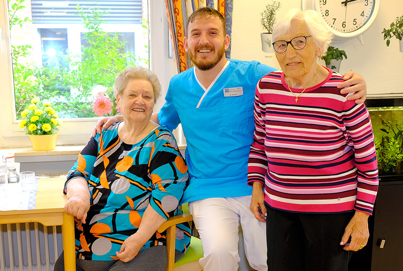Freude miteinander in der vollstationären Pflege